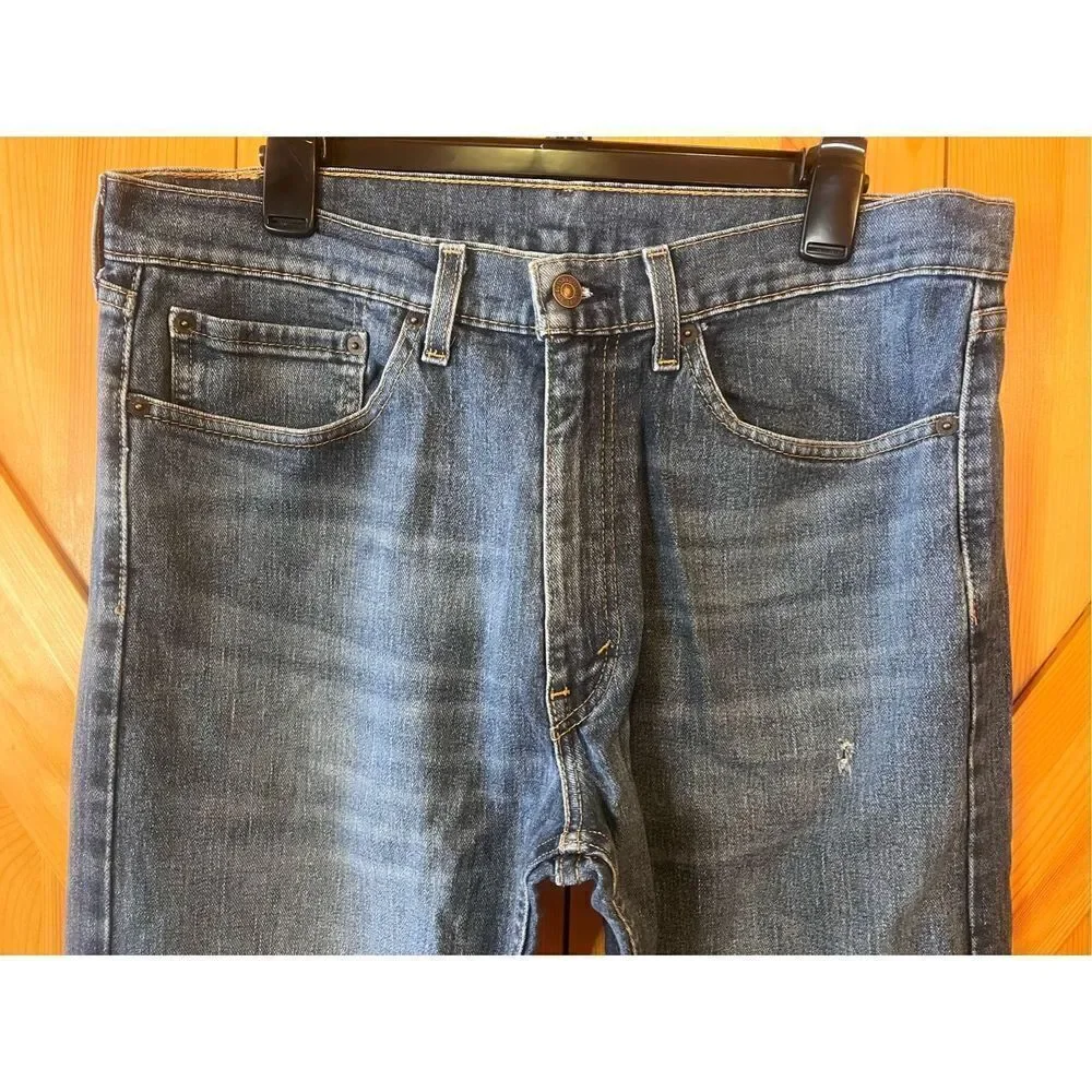 Levi’s 505 Blue Denim Regular Men's Red Tab Straight Jeans Size 34 X 32 (1416)